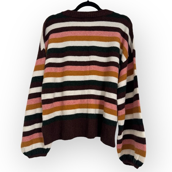 (SOLD) MADEWELL NWT Payton Coziest Yarn Striped Sweater, Size Large - Picture 10 of 14